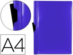 Carpeta Liderpapel Dossier Pinza Lateral 45322 Polipropileno Din A4 Azul 60 Hojas Pinza Deslizante
