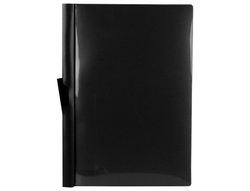 Carpeta Liderpapel Dossier Pinza Lateral 45325 Polipropileno Din A4 Negro 60 Hojas Pinza Deslizante