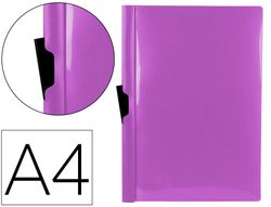 Carpeta liderpapel dossier pinza lateral polipropileno din a4 lavanda opaco 30 hojas pinza deslizante