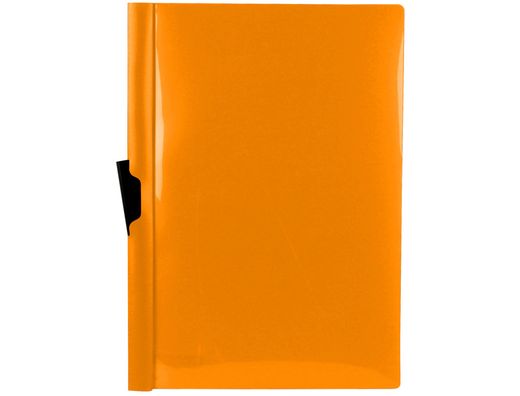 Carpeta liderpapel dossier pinza lateral polipropileno din a4 naranja fluor opaco 30 hojas pinza deslizante