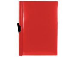 Carpeta liderpapel dossier pinza lateral polipropileno din a4 rojo translucido 60 hojas pinza deslizante