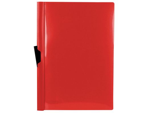 Carpeta liderpapel dossier pinza lateral polipropileno din a4 rojo translucido 60 hojas pinza deslizante