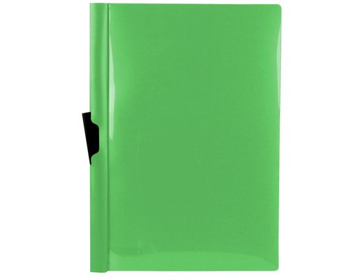 Carpeta liderpapel dossier pinza lateral polipropileno din a4 verde manzana opaco 30 hojas pinza deslizante