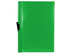 Carpeta liderpapel dossier pinza lateral polipropileno din a4 verde translucido 60 hojas pinza deslizante
