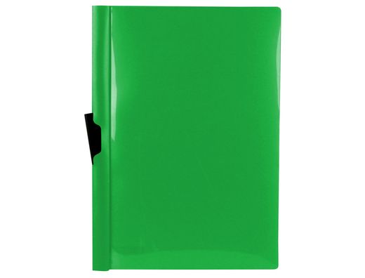 Carpeta liderpapel dossier pinza lateral polipropileno din a4 verde translucido 60 hojas pinza deslizante