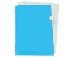 Carpeta liderpapel dossier u ero polipropileno din a4 celeste opaco 20 hojas