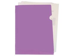 Carpeta liderpapel dossier u ero polipropileno din a4 lavanda opaco 20 hojas