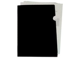 Carpeta liderpapel dossier u ero polipropileno din a4 negro opaco 20 hojas