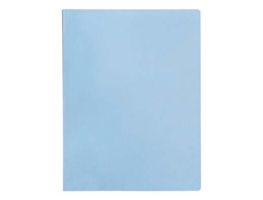 Carpeta liderpapel escaparate 10 fundas polipropileno DIN A4 celeste opaco