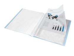 Carpeta liderpapel escaparate 10 fundas polipropileno DIN A4 celeste opaco