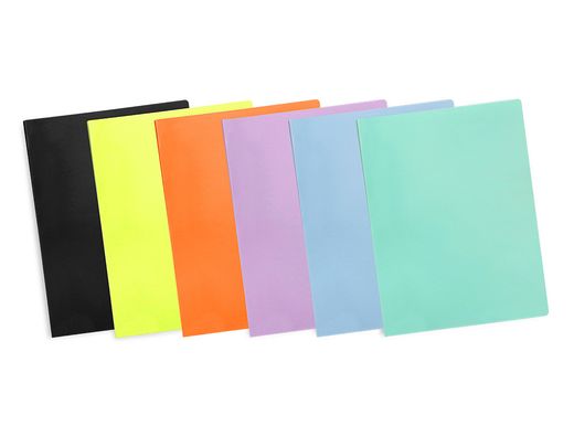 Carpeta liderpapel escaparate 10 fundas polipropileno DIN A4 lavanda opaco