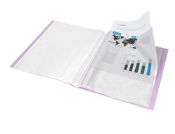 Carpeta liderpapel escaparate 10 fundas polipropileno DIN A4 lavanda opaco