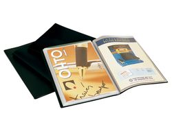 Carpeta Liderpapel Escaparate 10 Fundas Pvc Folio Negro