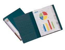 Carpeta Liderpapel Escaparate 31703 10 Fundas Polipropileno Din A4 Verde Lomo Personalizable