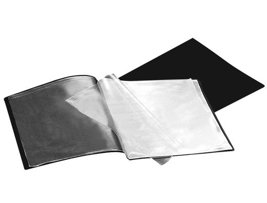 Carpeta Liderpapel Escaparate 37915 20 Fundas Polipropileno Din A4 Negra