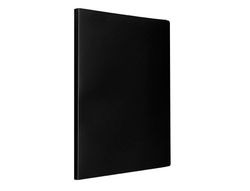 Carpeta liderpapel escaparate 40 fundas polipropileno din a3 negro opaco
