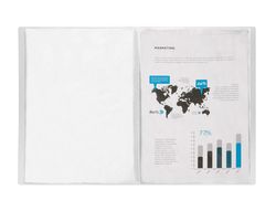 Carpeta liderpapel escaparate 40 fundas polipropileno din a3 transparente translucido