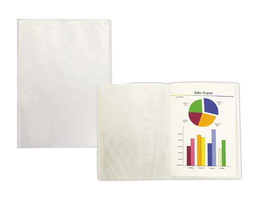 Carpeta Liderpapel Escaparate 47054 40 Fundas Polipropileno Frosty Din A4 Transparente