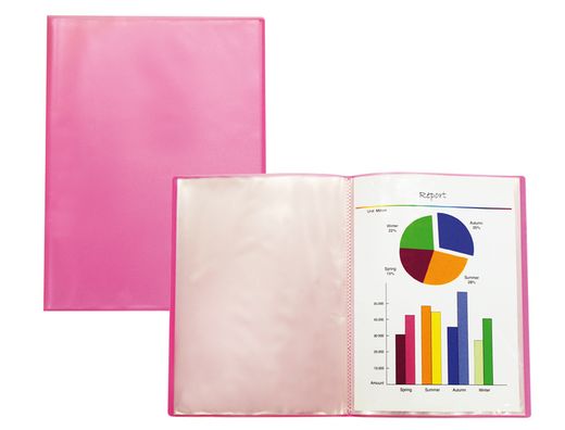 Carpeta Liderpapel Escaparate 47490 30 Fundas Polipropileno Traslucida Din A4 Rojo Frosty