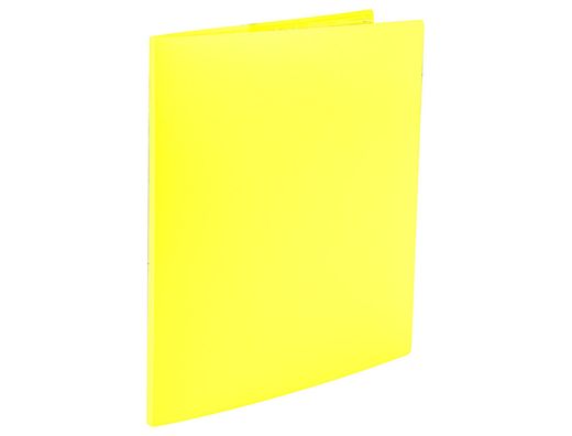 Carpeta liderpapel escaparate 60 fundas polipropileno DIN A4 amarillo fluor opaco
