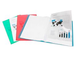 Carpeta liderpapel escaparate 60 fundas polipropileno DIN A4 verde translucido