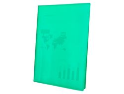 Carpeta liderpapel escaparate 60 fundas polipropileno DIN A4 verde translucido