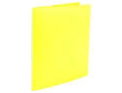 Carpeta liderpapel escaparate 80 fundas polipropileno DIN A4 amarillo fluor opaco