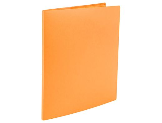 Carpeta liderpapel escaparate 80 fundas polipropileno DIN A4 naranja fluor opaco