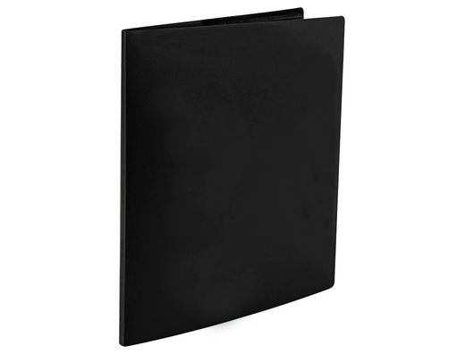 Carpeta liderpapel escaparate 80 fundas polipropileno DIN A4 negro opaco