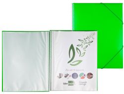 Carpeta Liderpapel Escaparate con Espiral 20 Fundas Polipropileno Din A4 Verde