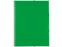 Carpeta Liderpapel Escaparate con Espiral 20 Fundas Polipropileno Din A5 Verde