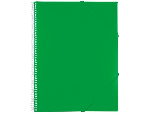 Carpeta Liderpapel Escaparate con Espiral 20 Fundas Polipropileno Din A5 Verde