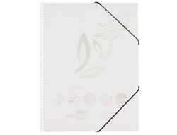 Carpeta liderpapel escaparate con espiral 30 fundas polipropileno din a4 transparente