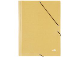 Carpeta Liderpapel Gomas A3 3 Solapas Carton Prespan Amarilla
