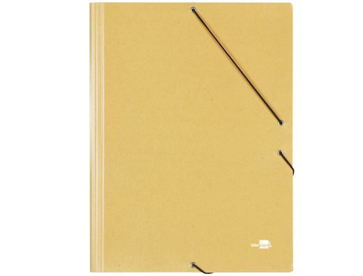 Carpeta Liderpapel Gomas A3 3 Solapas Carton Prespan Amarilla