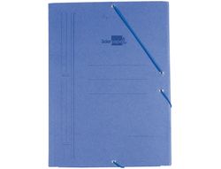 Carpeta Liderpapel Gomas A3 3 Solapas Carton Prespan Azul