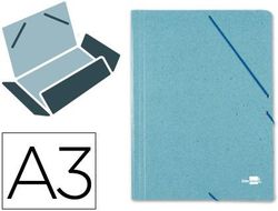 Carpeta Liderpapel Gomas A3 3 Solapas Carton Prespan Verde