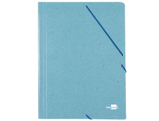 Carpeta Liderpapel Gomas A3 3 Solapas Carton Prespan Verde