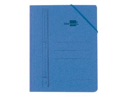Carpeta Liderpapel Gomas Cuarto Sencilla Carton Pintado Azul