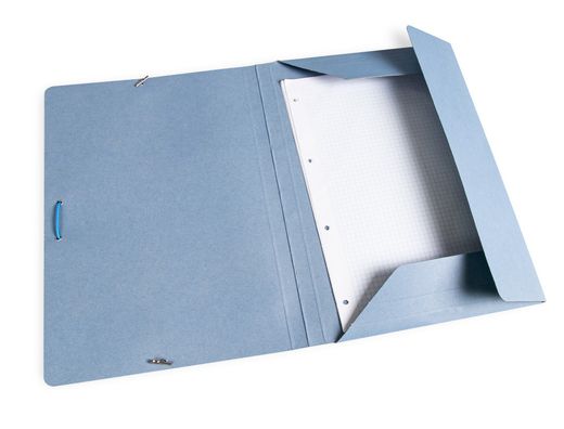 Carpeta Liderpapel Gomas Folio 3 Solapas Carton Pintado Azul