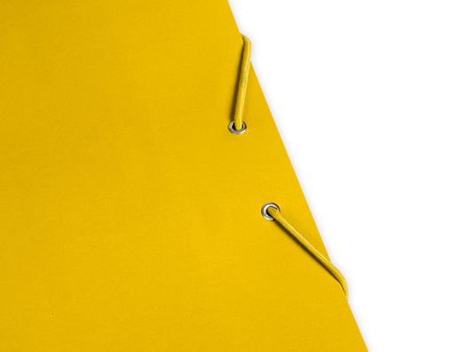 Carpeta liderpapel gomas folio 3 solapas carton plastificado color amarillo