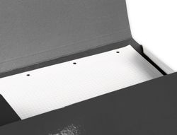 Carpeta liderpapel gomas folio 3 solapas carton plastificado color negro
