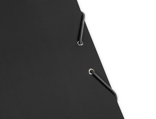 Carpeta liderpapel gomas folio 3 solapas carton plastificado color negro