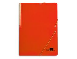 Carpeta Liderpapel Gomas Folio 3 Solapas Carton Plastificado Colores Surtidos