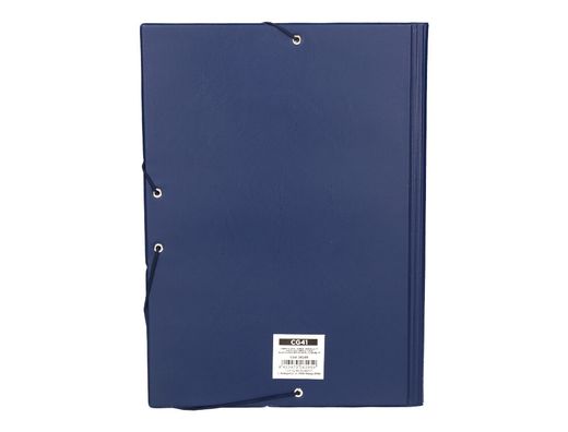 Carpeta Liderpapel Gomas Folio Sencilla Pvc Azul