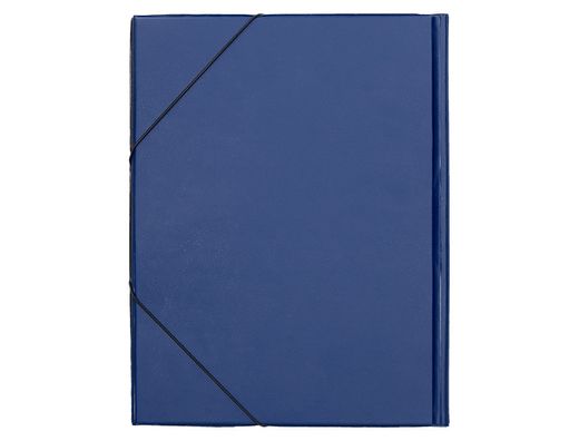 Carpeta Liderpapel Gomas Folio Solapas Plastico Azul
