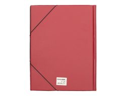Carpeta Liderpapel Gomas Folio Solapas Plastico Burdeos
