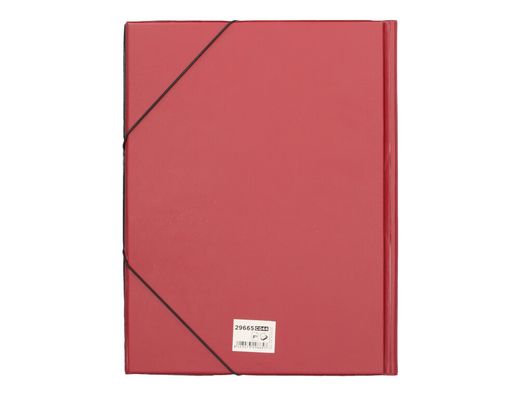 Carpeta Liderpapel Gomas Folio Solapas Plastico Burdeos