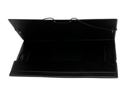Carpeta Liderpapel Gomas Folio Solapas Plastico Negra