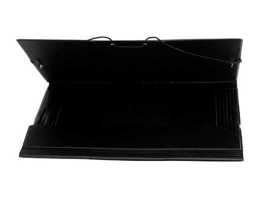 Carpeta Liderpapel Gomas Folio Solapas Plastico Negra